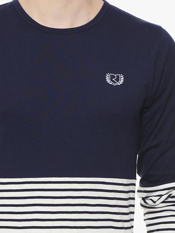 navy blue cotton t-shirt - 10481336 - Zoom Image - 4