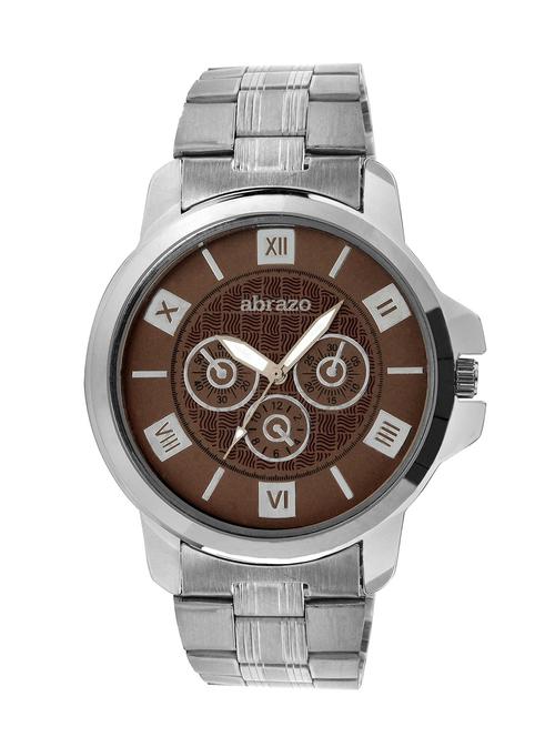 copper colored metal alloy chronograph wrist watch - 10484802 - Very Small Image - 1