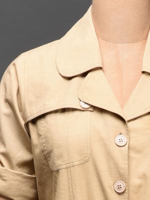 Solid cotton shirt dress - 1048992 - Standard Image - 4