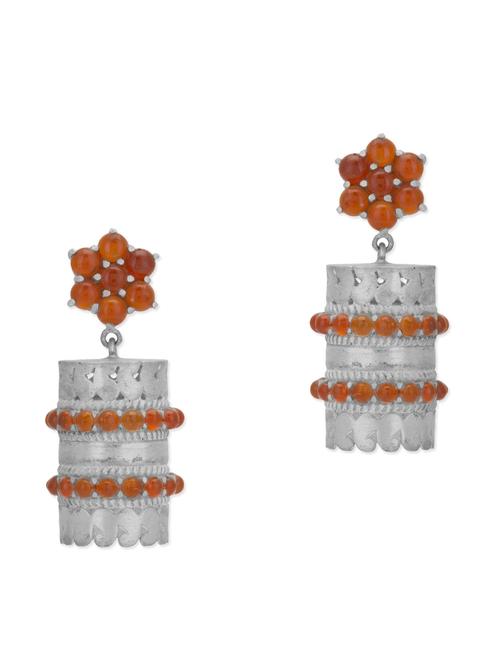 vijayshree sovani silver stone embellished earrings - 10493027 - Very Small Image - 1