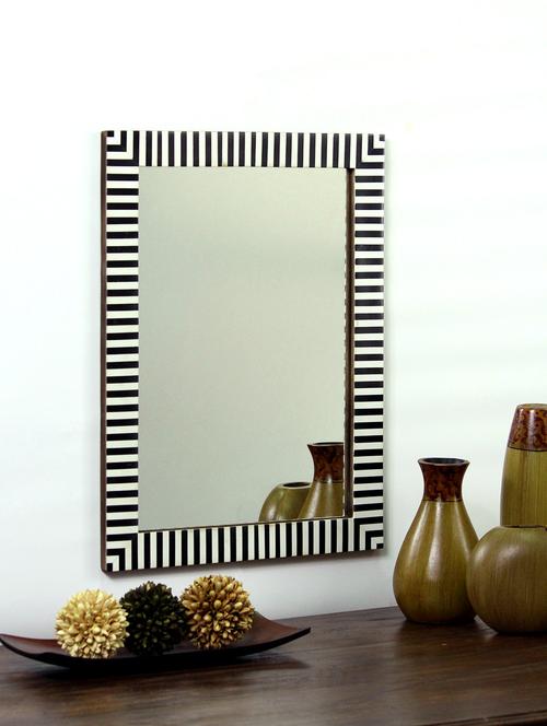 hosley decorative zebra design wall mirror - 10501881 - Standard Image - 1
