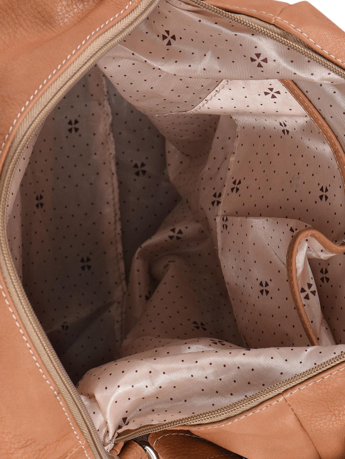 beige leatherette handbag - 1051067 - Zoom Image - 4
