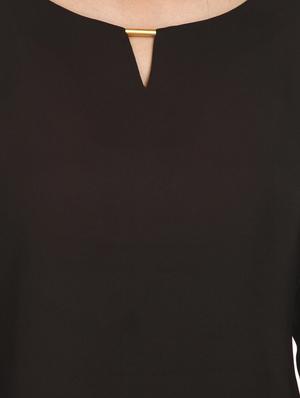 black georgette casual top - 1052134 - Standard Image - 4