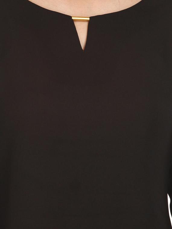 black georgette casual top - 1052134 - Zoom Image - 4