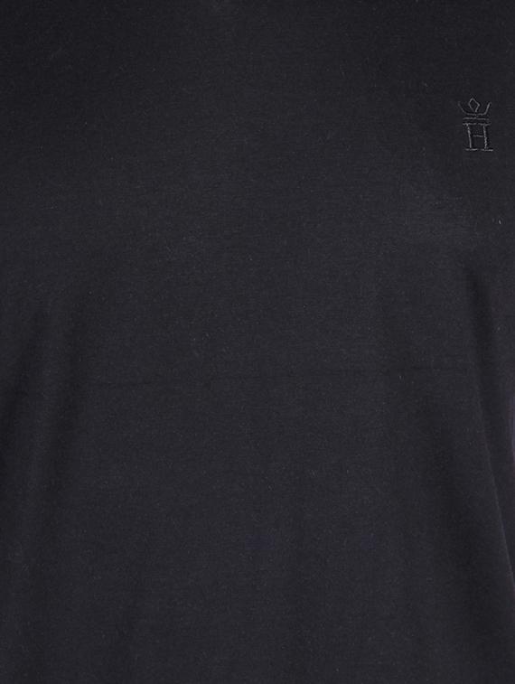black cotton blend tshirt - 10543219 - Zoom Image - 4