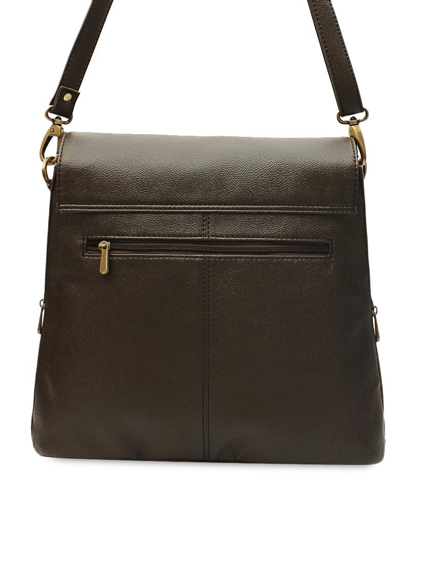 brown leatherette sling bag - 1054355 - Zoom Image - 4