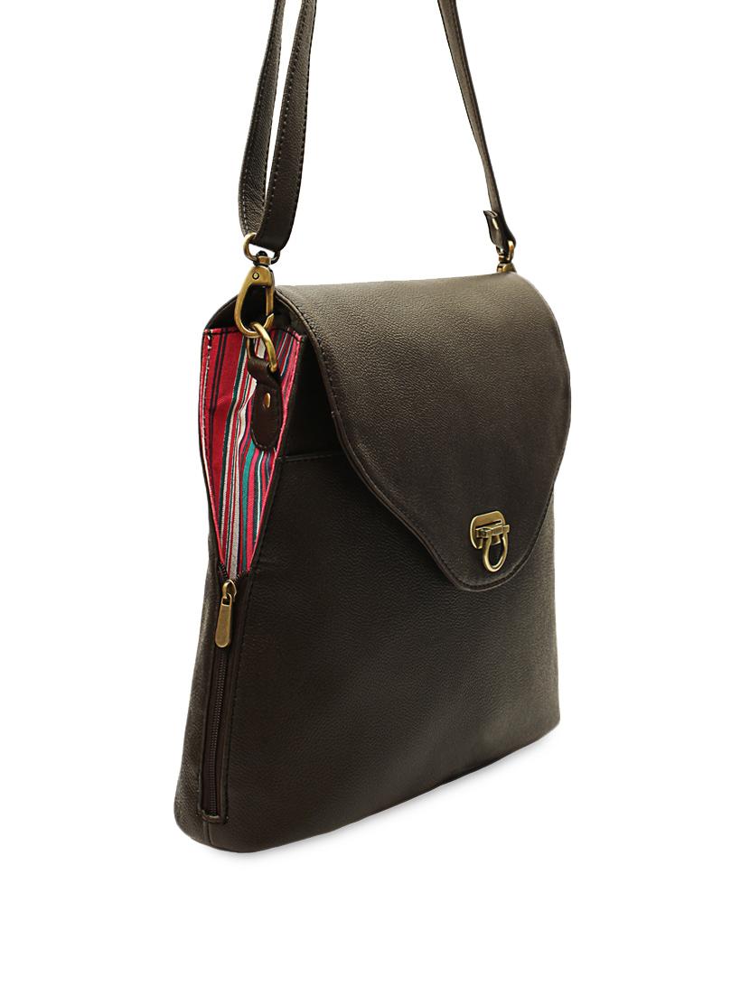brown leatherette sling bag - 1054355 - Zoom Image - 7
