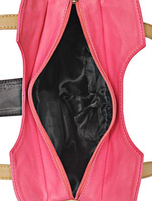 pink leatherette handbag - 1054361 - Standard Image - 4