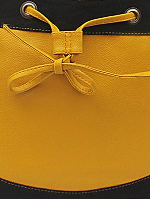 yellow leatherette handbag - 1054366 - Standard Image - 4