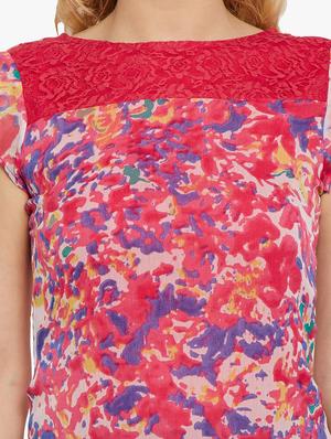 pink polyester regular top - 10549135 - Standard Image - 4