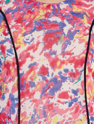 pink printed georgette top - 10549137 - Standard Image - 4