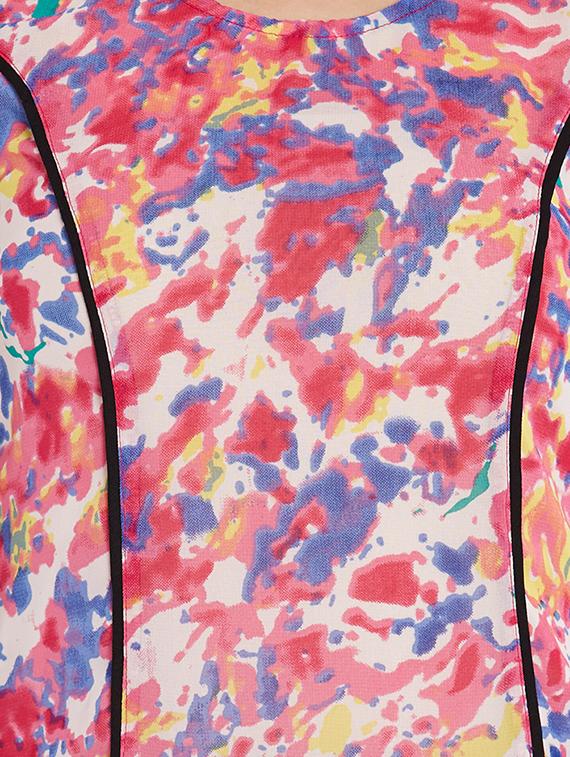 pink printed georgette top - 10549137 - Zoom Image - 4