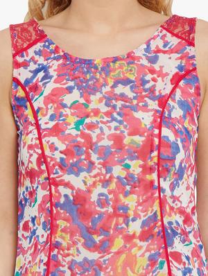 fuchsia georgette top - 10549139 - Standard Image - 4