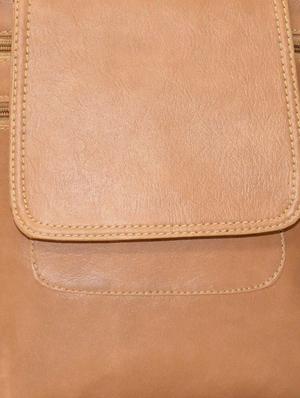 beige leatherette sling bag - 10551400 - Standard Image - 4