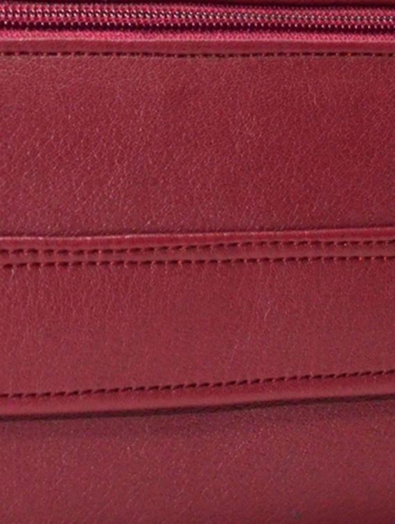 maroon leatherette clutch - 10551427 - Zoom Image - 4