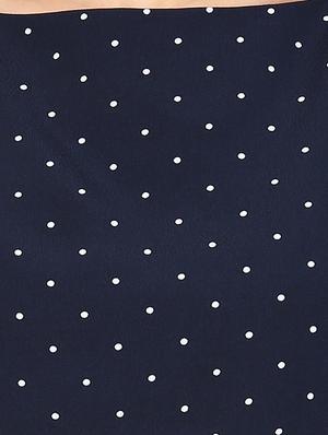 boat neck polka dot a-line dress - 10570548 - Standard Image - 4