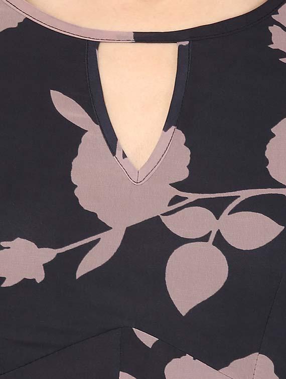 black georgette dress - 10570557 - Zoom Image - 4