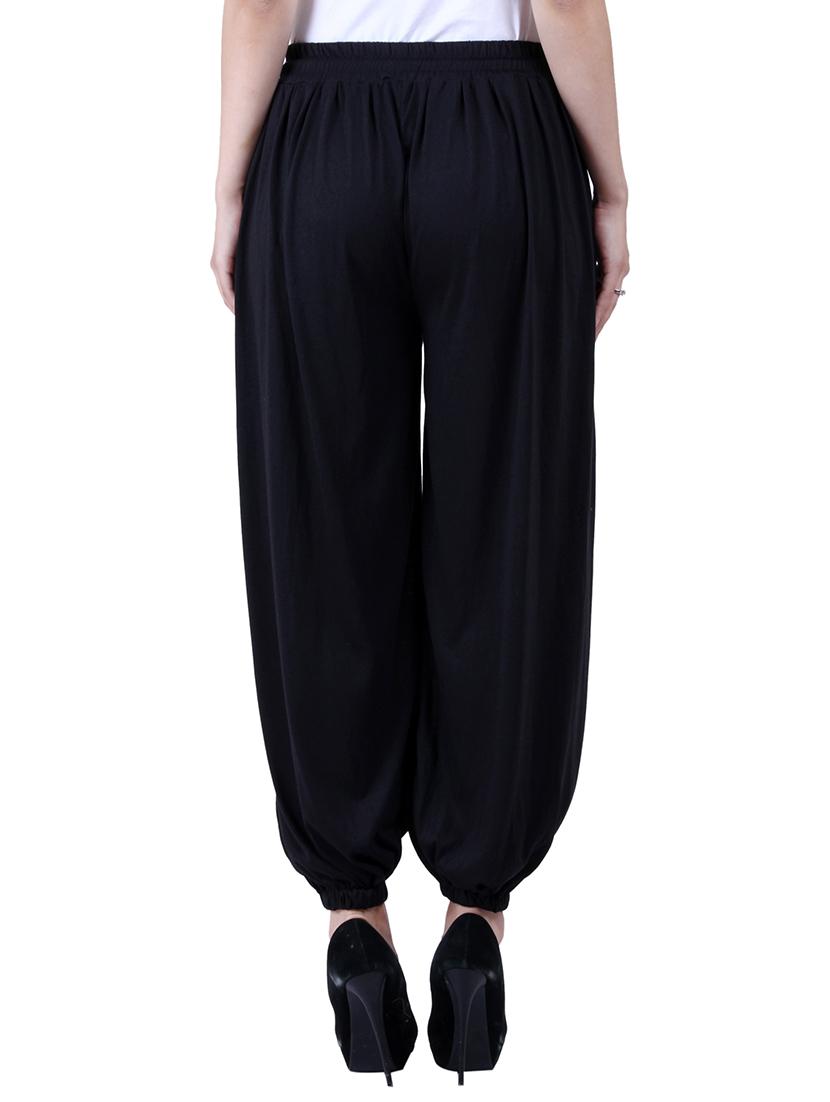 red & black viscose harem pants - 10571575 - Zoom Image - 4