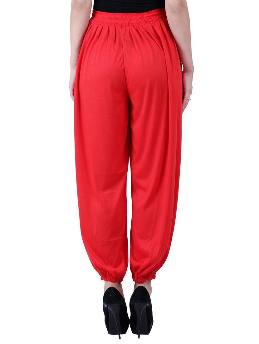 red & black viscose harem pants - 10571575 - Zoom Image - 7