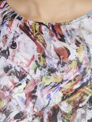 white,blue,pink georgette top - 10577600 - Standard Image - 4