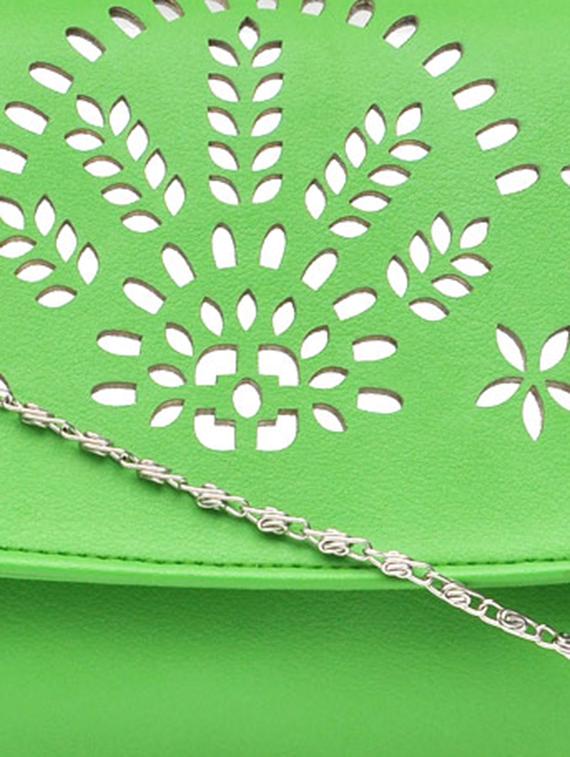 green leatherette sling bag - 10580463 - Zoom Image - 4
