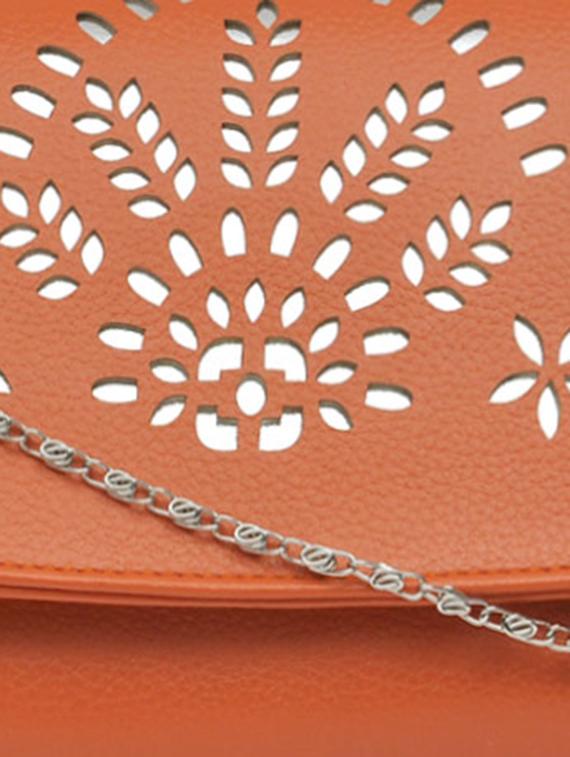 orange leatherette sling bag - 10580470 - Zoom Image - 4