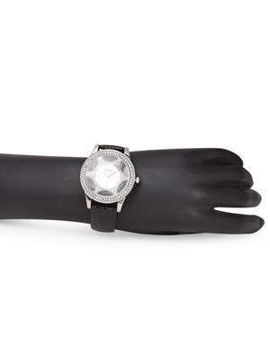 black croc skin buckle strap watch - 1058413 - Standard Image - 4