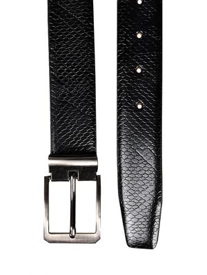 black, brown leather belt - 10622550 - Standard Image - 4