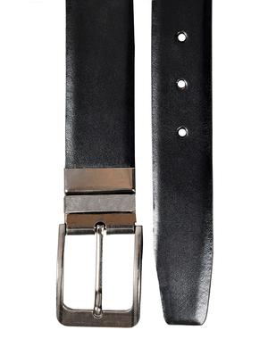 black, brown leather belt - 10622554 - Standard Image - 4