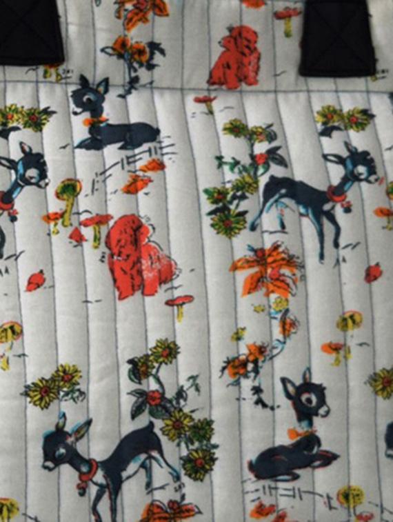 Multi fabric printed handbag - 10643033 - Zoom Image - 4