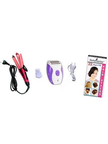STYLE MANIAC 2 in 1 hair straightener Epilator