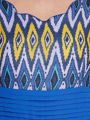blue polyester dress - 10654937 - Standard Image - 4
