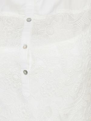 white cotton regular top - 10656301 - Standard Image - 4