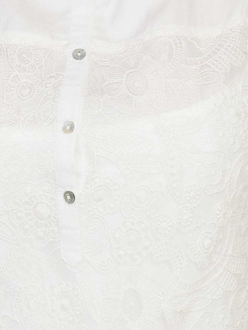 white cotton regular top - 10656301 - Zoom Image - 4