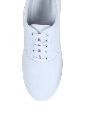 white canvas casual shoes - 10694778 - Standard Image - 4