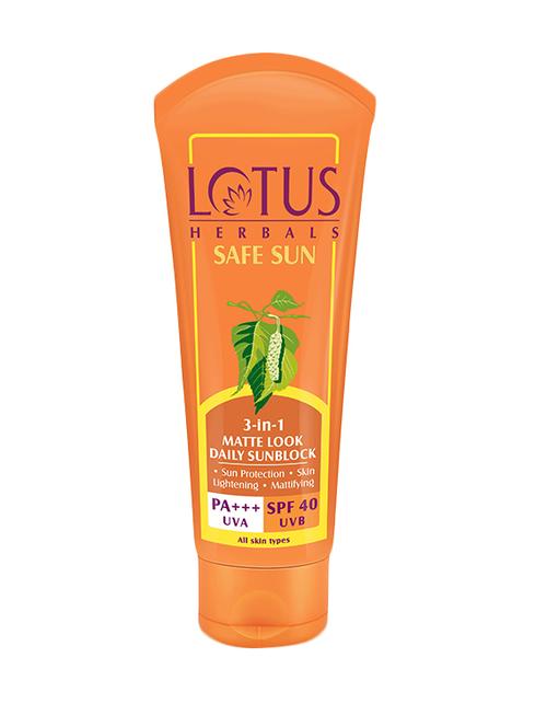 safe sun 3 in 1 matte-look daily sunblock pa+++ spf-40 50g - 10707054 - Standard Image - 1