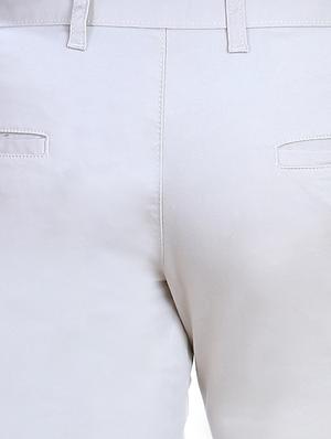 white cotton chinos - 10707651 - Standard Image - 4