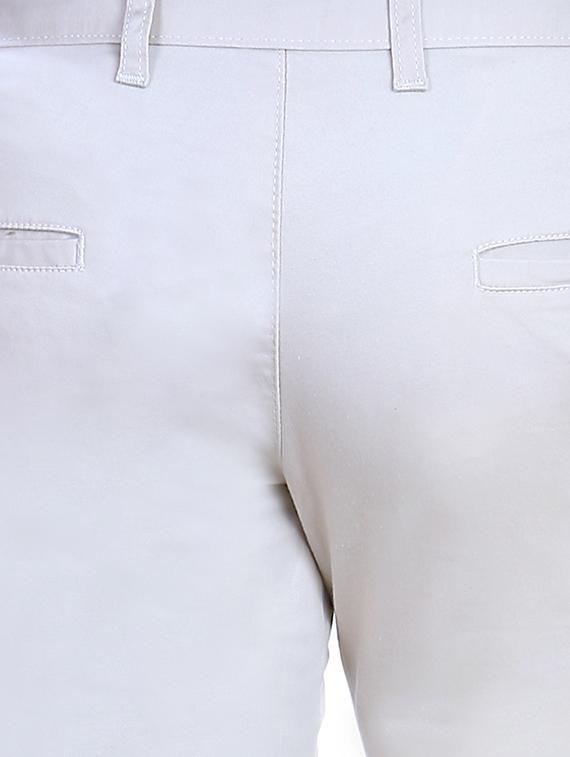 white cotton chinos - 10707651 - Zoom Image - 4