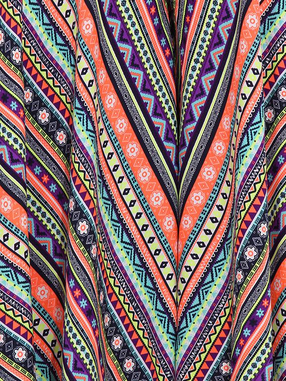 multi colored polyester palazzos - 10709895 - Zoom Image - 4