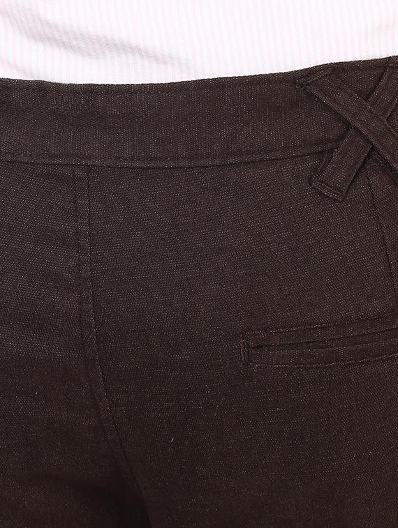 brown cotton chinos - 10736853 - Zoom Image - 4