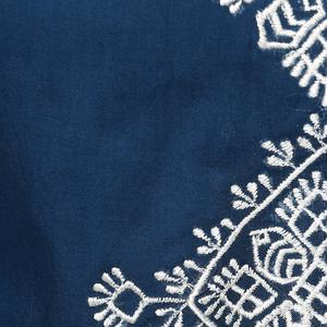 blue cotton high-low kurta - 10742498 - Standard Image - 4