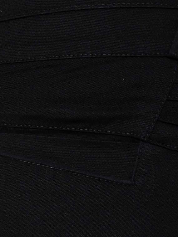 black cotton lycra chinos - 10743784 - Zoom Image - 4