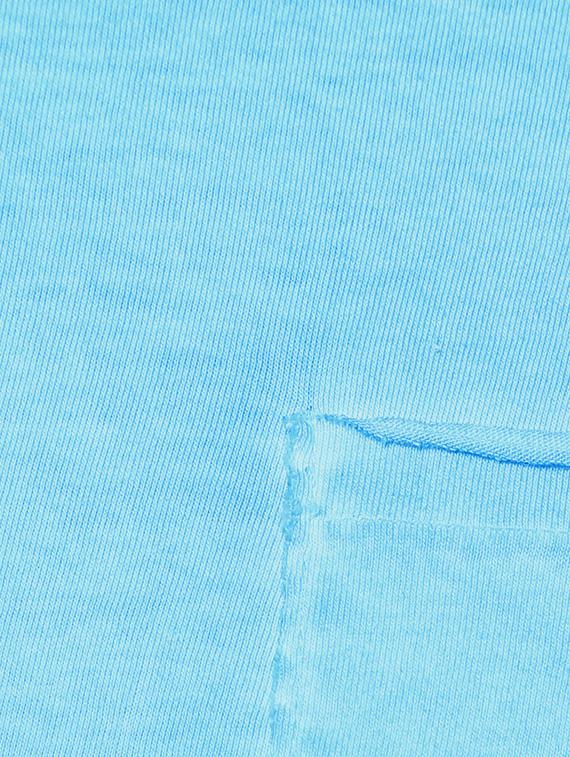 blue cotton pocket t-shirt - 10795181 - Zoom Image - 4