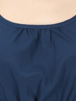 blue crepe top - 10799361 - Standard Image - 4