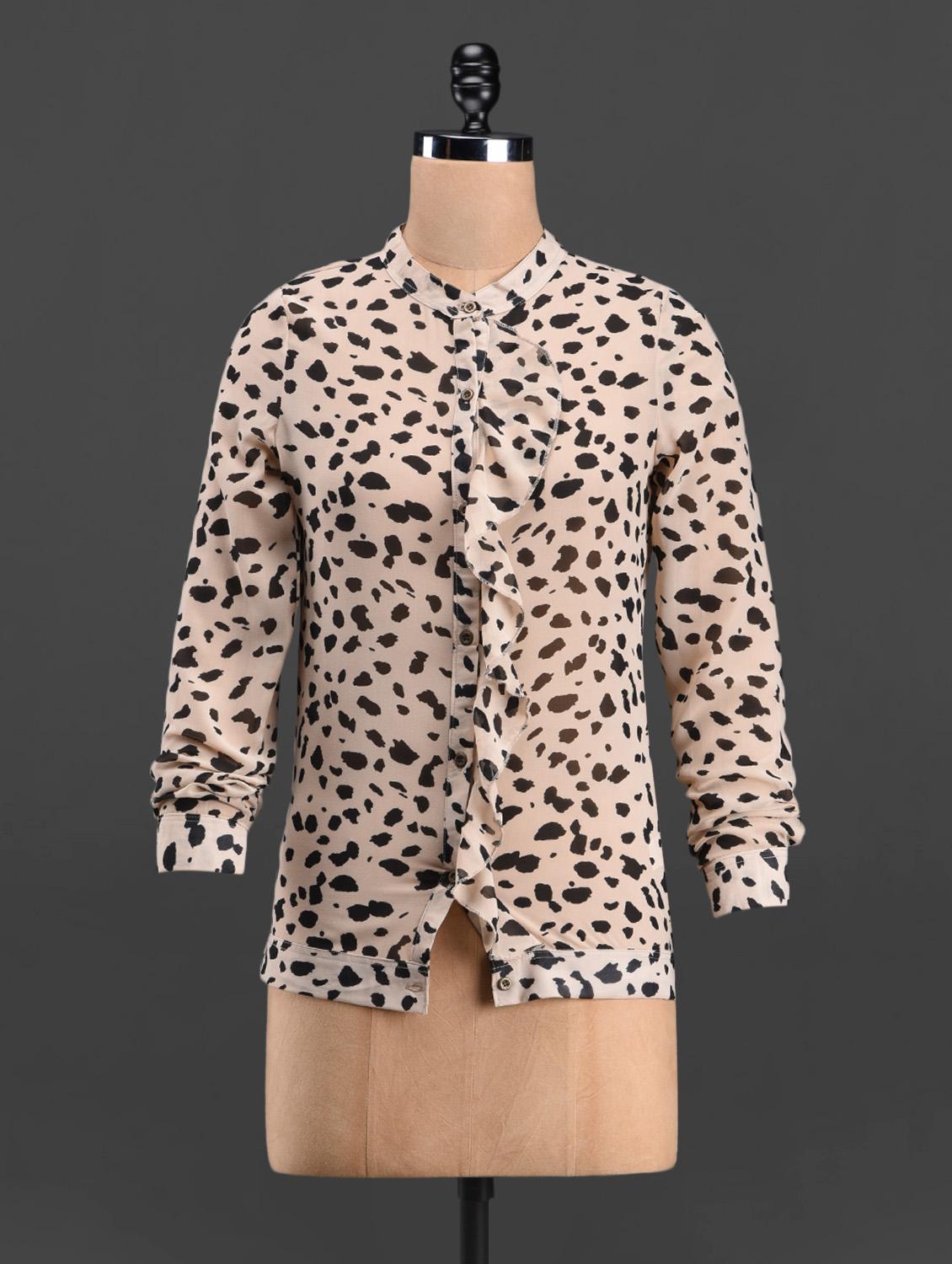 Animal Printed Full Sleeve Top - Sweet Lemon