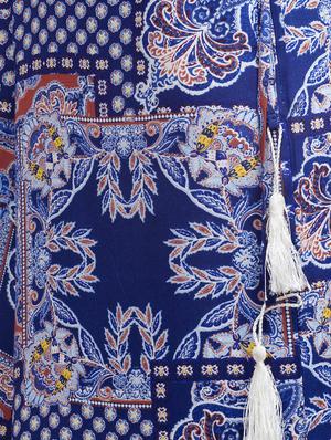 blue rayon palazzos - 10808166 - Standard Image - 4