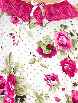 pink satin sleepshirts & nighty - 10809808 - Standard Image - 4
