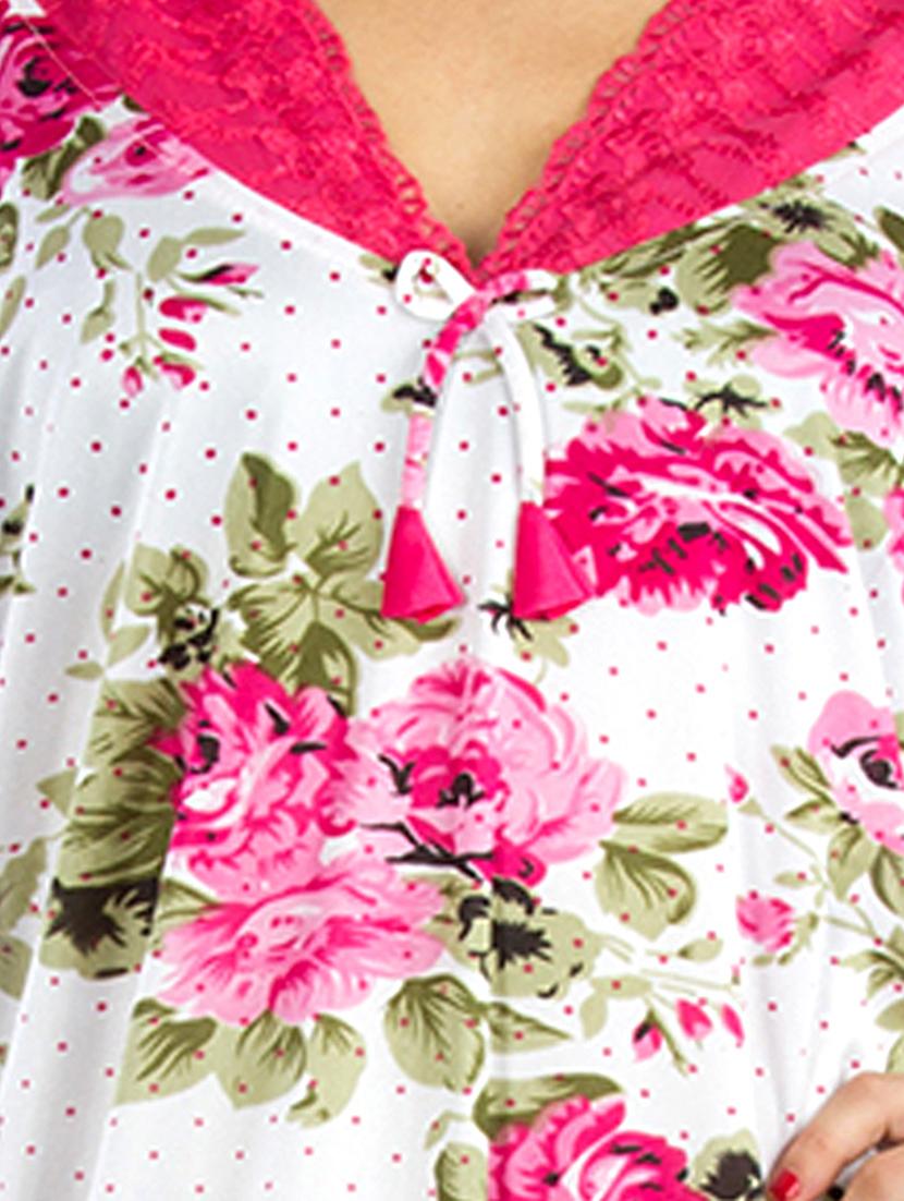 pink satin sleepshirts & nighty - 10809809 - Zoom Image - 4