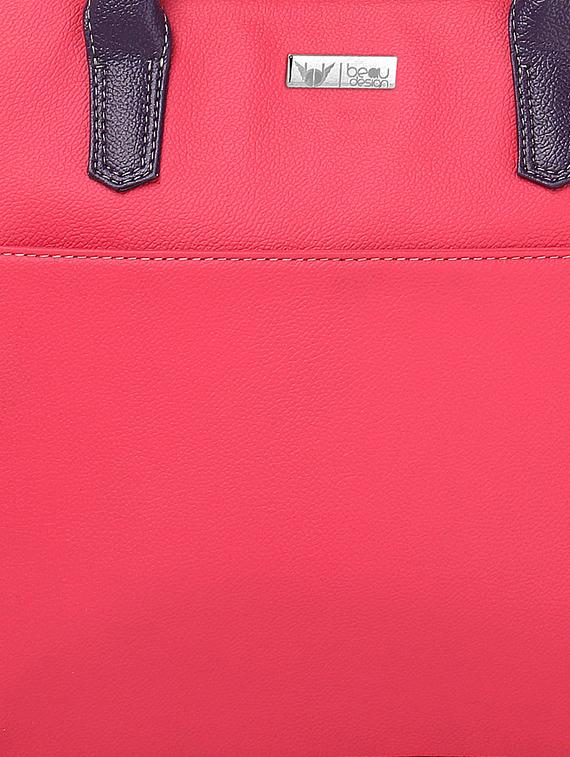 spacious contrast pu handbag - 1081291 - Zoom Image - 4