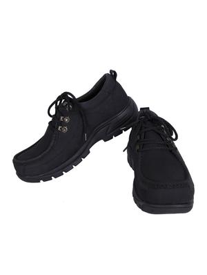 black leatherette casual shoes - 10815412 - Standard Image - 4